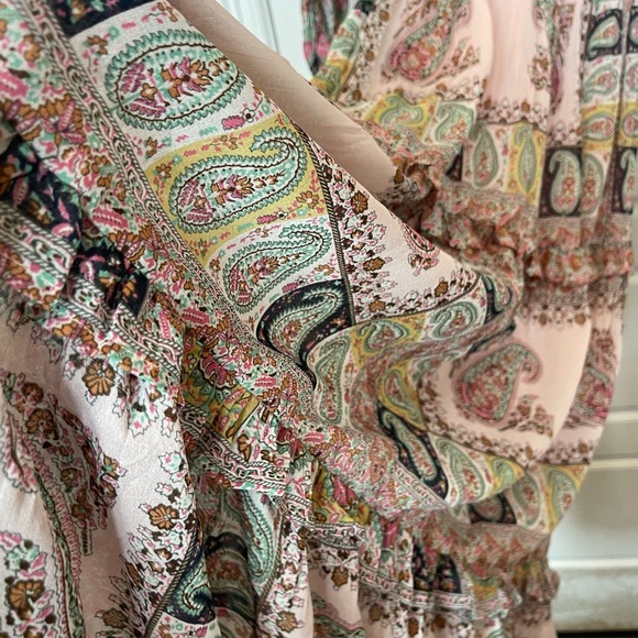 ILLA ILLA Woman’s Paisley Boho Print Maxi Dress. Size: Small Preloved - Picture 4 of 13